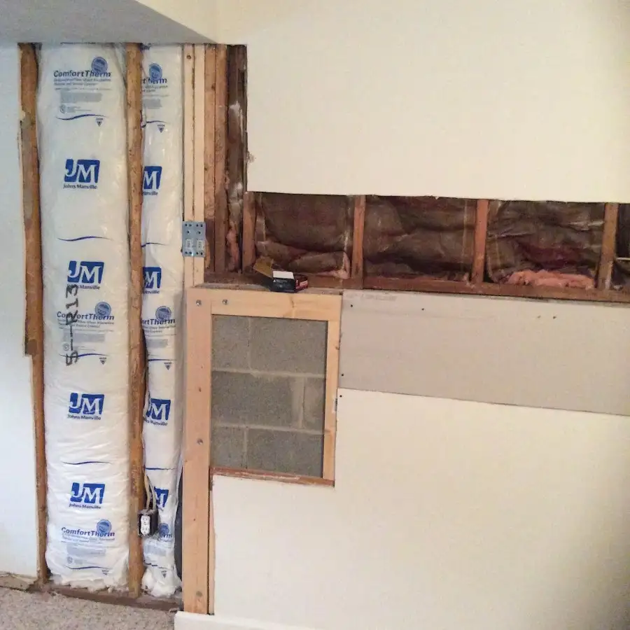 Wall insulation replacement during Contents Cleaning & Restoration in Chippewa Falls